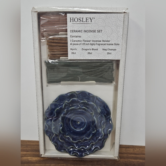 Hosley Ceramic Incense Set - Picture 1 of 5